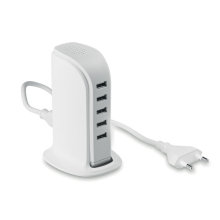 Universal 5 Port USB Hub with AC Adaptor with Customized Logo, Not Suitable for UK Use